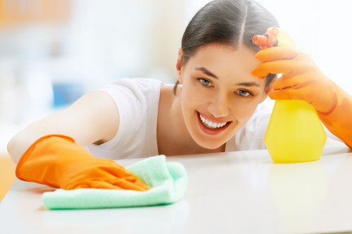 Professional Dollis Hill carpet cleaners treating a stain