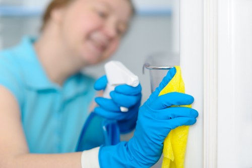 Cleaning service website cookie policy illustration