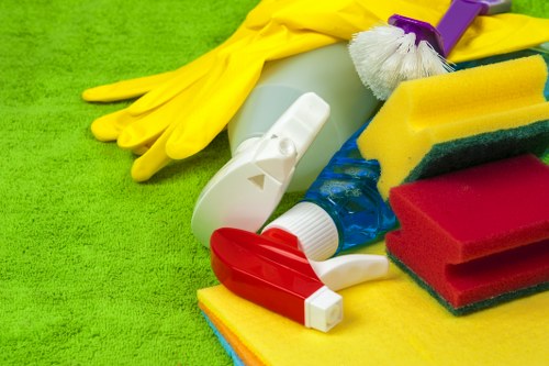 Professional carpet cleaner completing a safe and tidy final check